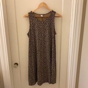 Old Navy Leopard Print Swing Dress